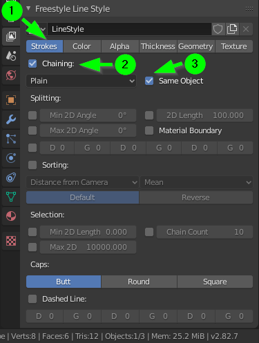 Line Style Stroke property